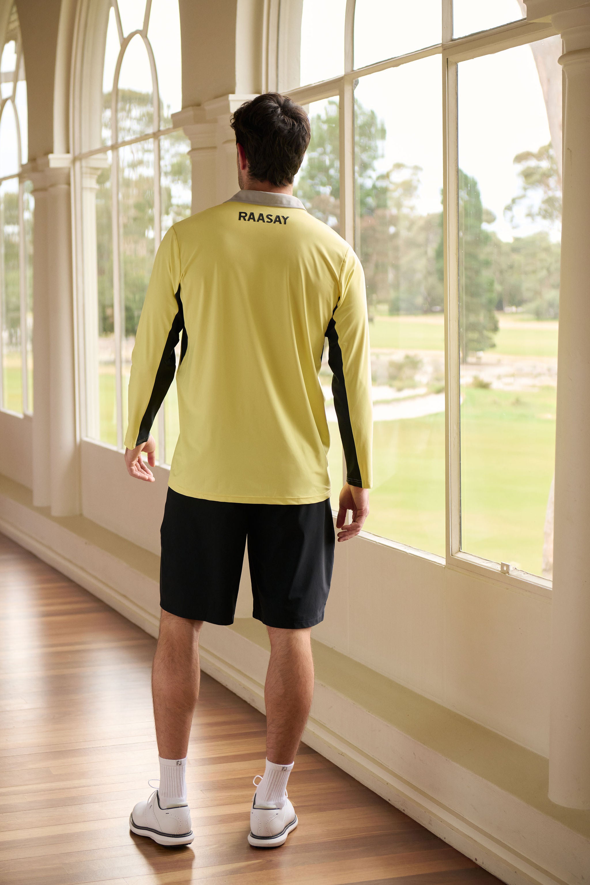 RAASAY x Challenge Long Sleeve Top - Grey, Yellow & Black