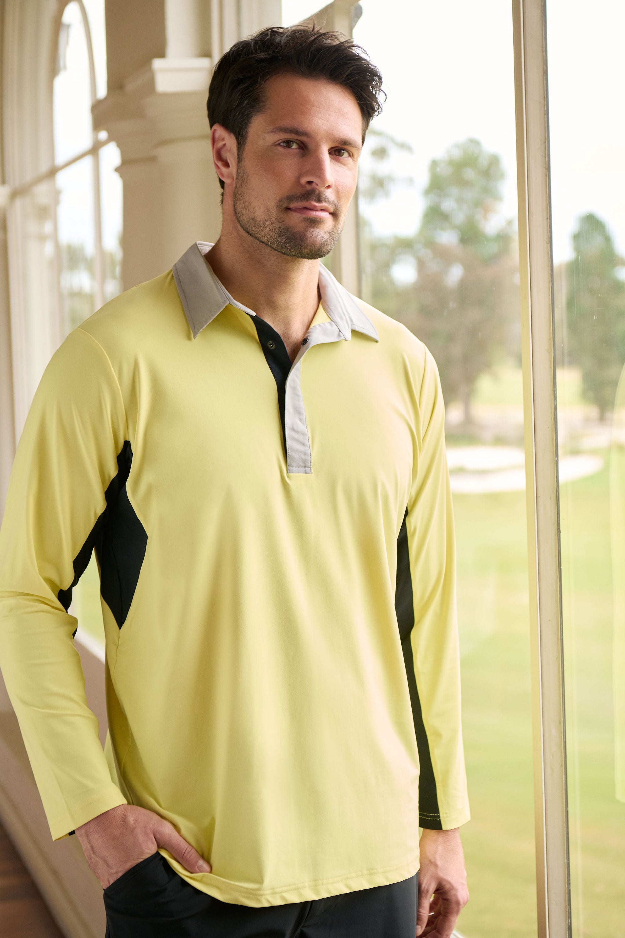 RAASAY x Challenge Long Sleeve Top - Grey, Yellow & Black