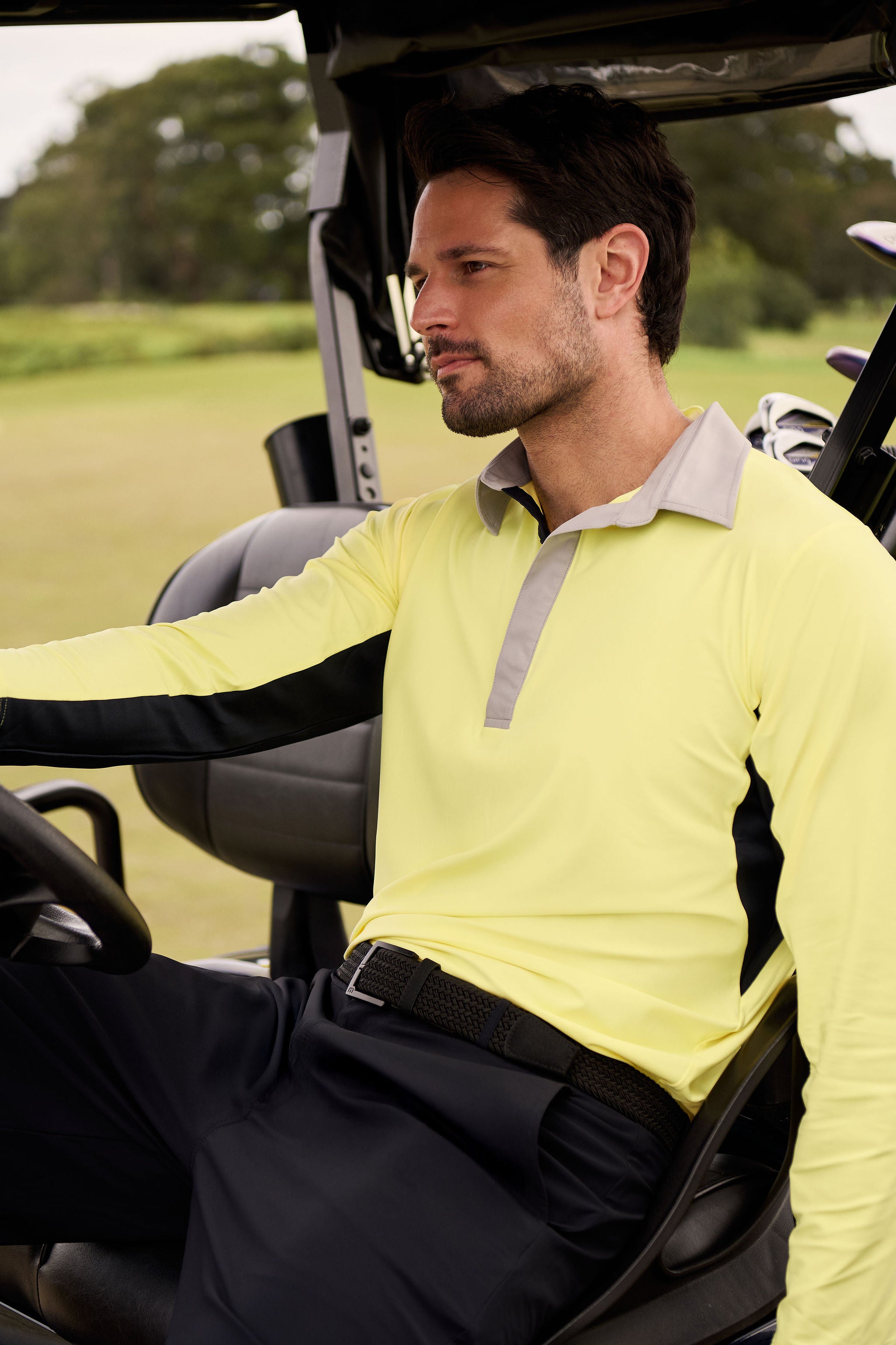 RAASAY x Challenge Long Sleeve Top - Grey, Yellow & Black